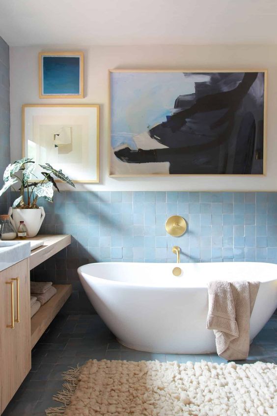 “SEA BLUE BATHROOM” 25 ไอเดียยกทะเลมาไว้ที่บ้านได้ง่ายๆ ไม่ต้องออกเดินทาง!